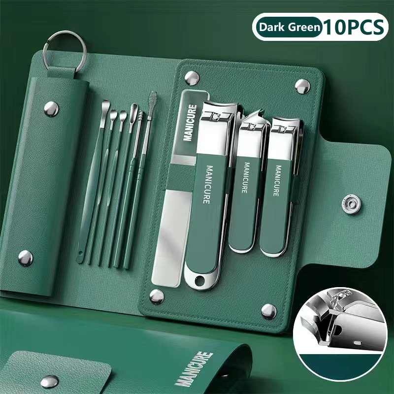 Professional Nail Clipper Set Portable Splash Proof Nail Scissors ...
