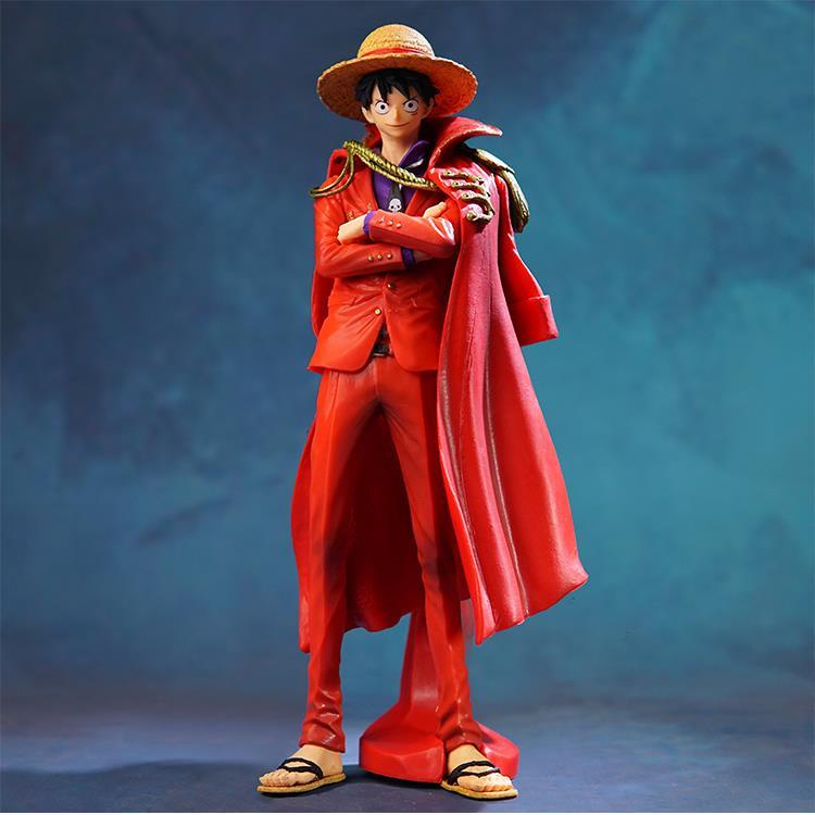 One Piece 20th Anniversary Straw Hat Red Cloak Luffy HandMade Model