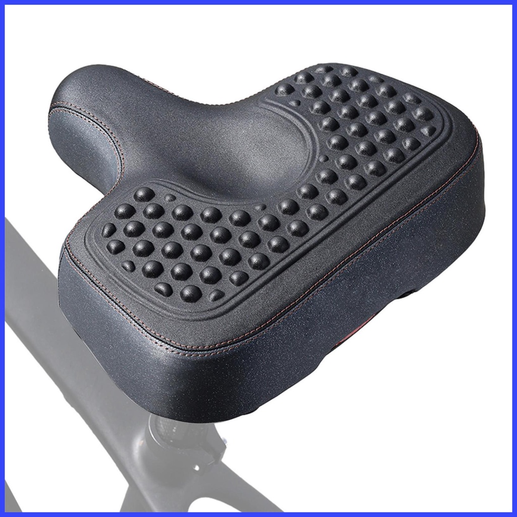 Oversized Bike Seat Comfortable Riding Extra Wide Cushion Saddle Replacement Waterproof Leather 