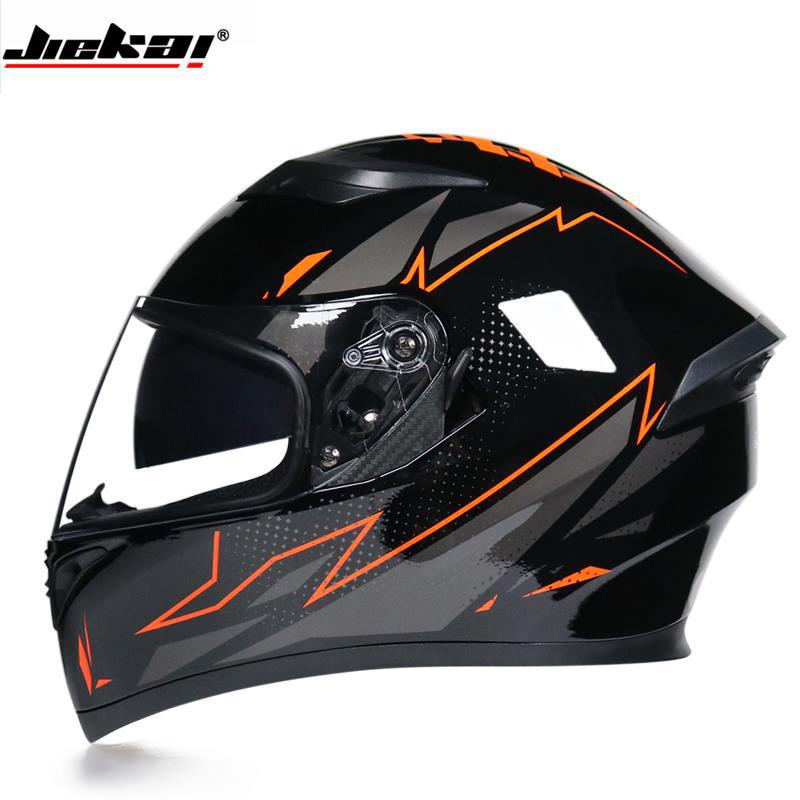 New Jekai Helmet Electric Motorcycle Men Women Head Gray Full Helmet Kart Motorcycle Helmet