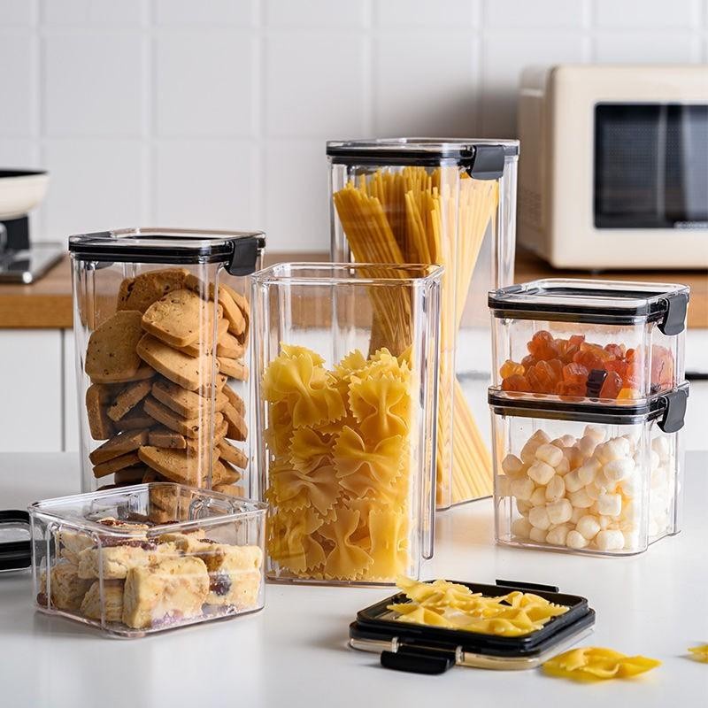 Kitchen Premium Plastic Airtight Stackable Food Storage Container Box ...