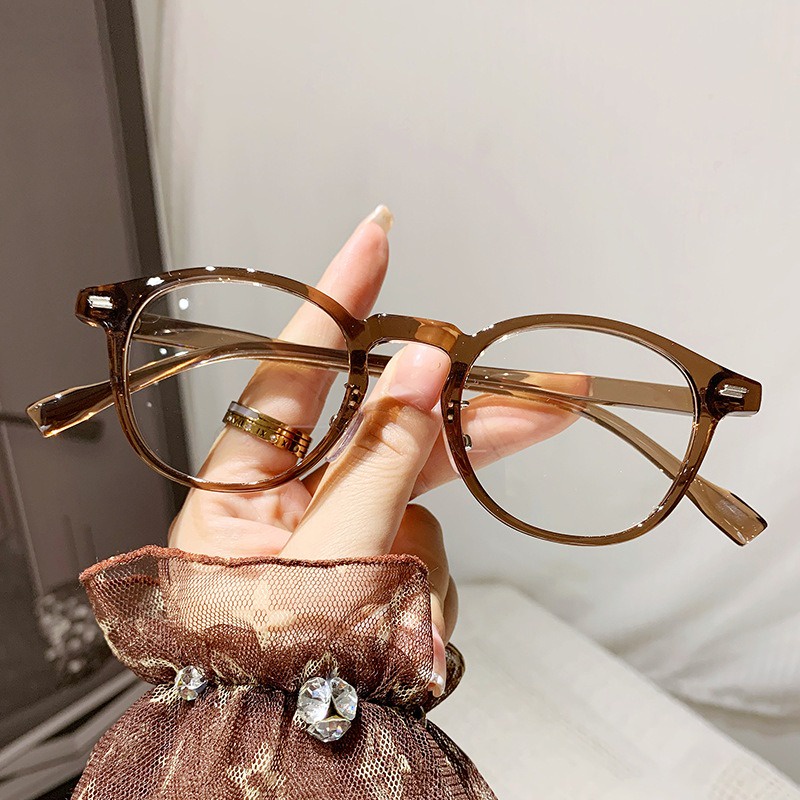 Retro Anti Radiation Eye Glasses Oval Frame Eyeglasses Shades for