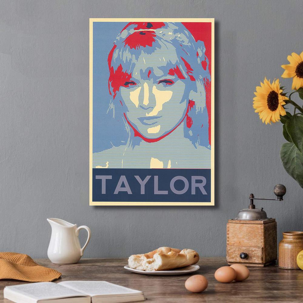 Taylor Swift Pop Country Singer Canvas Art Poster and Wall Art Picture