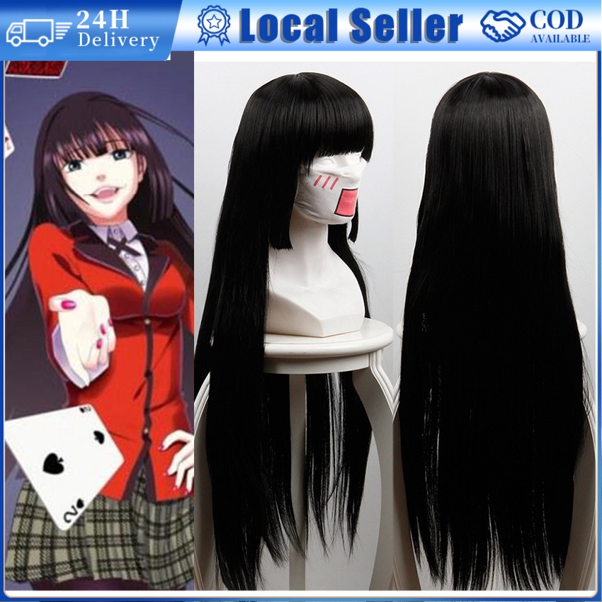Kakegurui Compulsive Gambler Jabami Yumeko Meari Saotome Yumemite Wigs Cosplay E - Foto 10