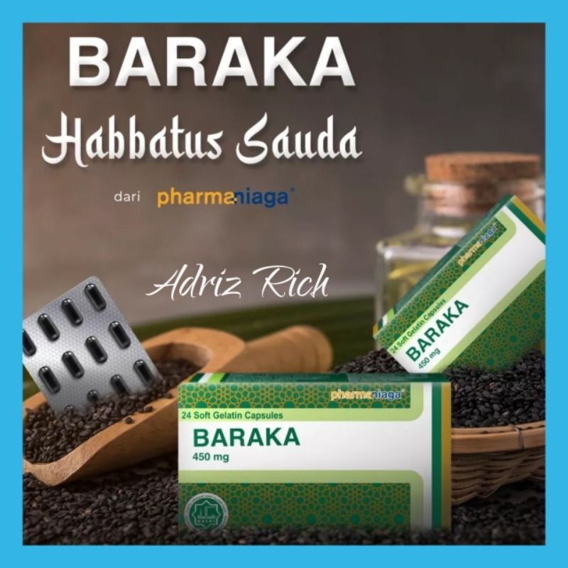 Baraka Habbatus Sauda Soft Gel Black Seed Capsule Makanan Sunnah ...