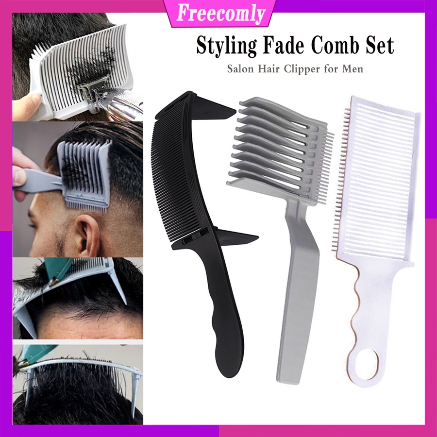 3PCS/Set Fading Comb Salon Hairdressing Comb Hair Clipper Hair Cut Comb ...