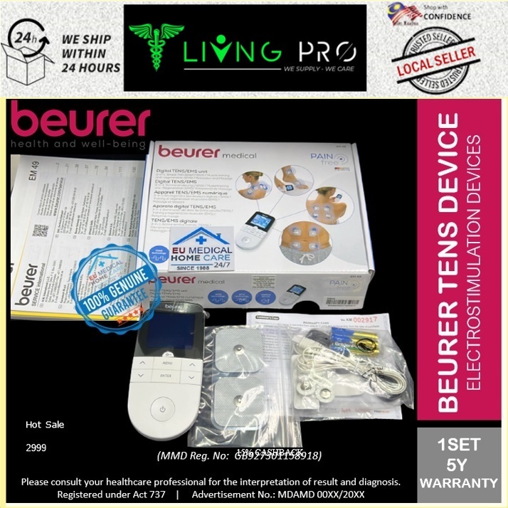 Beurer EM49 Pain Free Digital TENS and EMS Machine