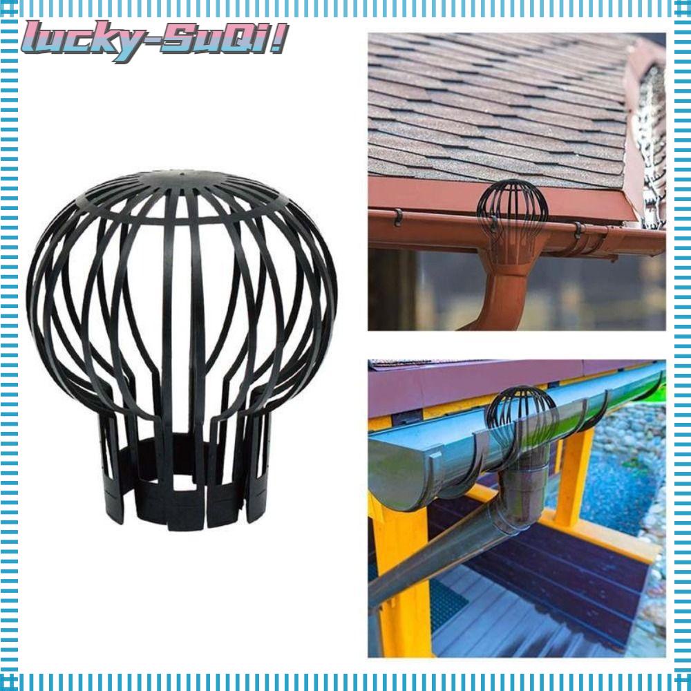 LUCKYSUQI Roof Drain, Round Plastic Downspout Filter, Stopping
