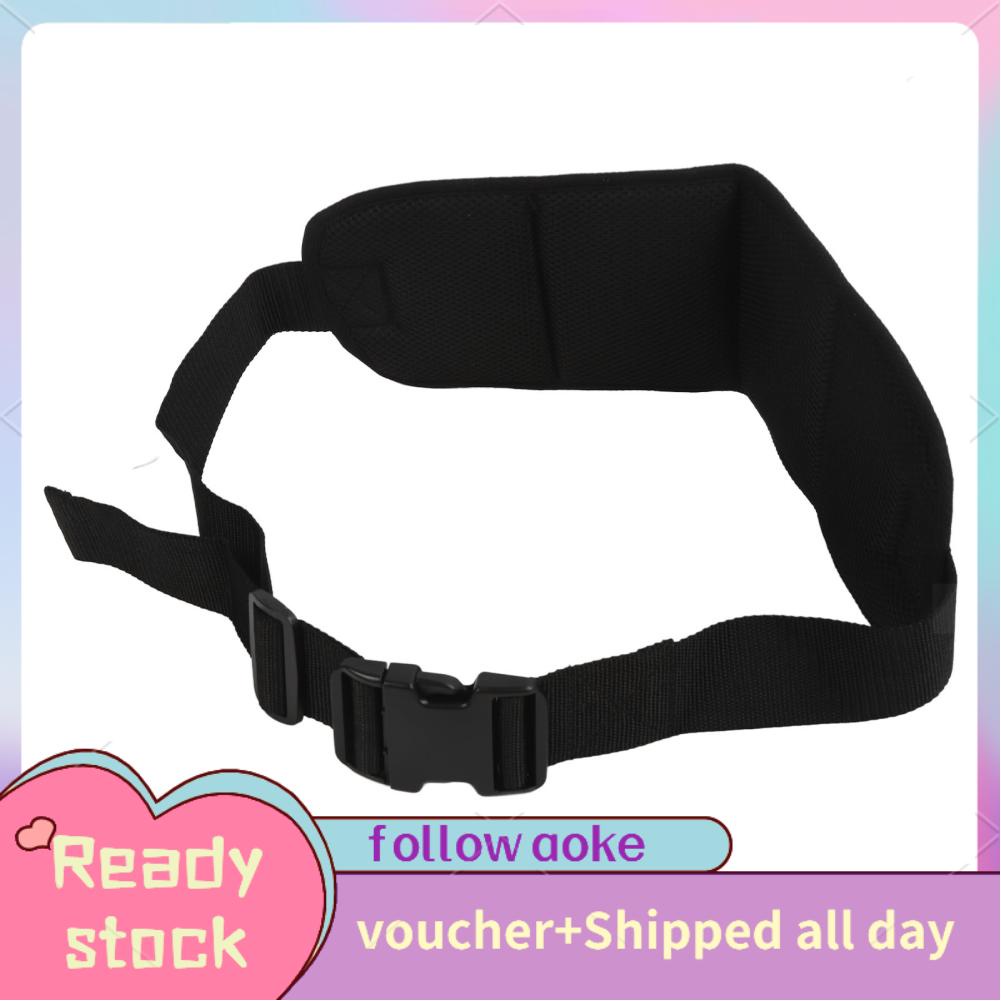Aoke Wheelchair Waist Restraint Belt Harness Black Quick Release Buckle