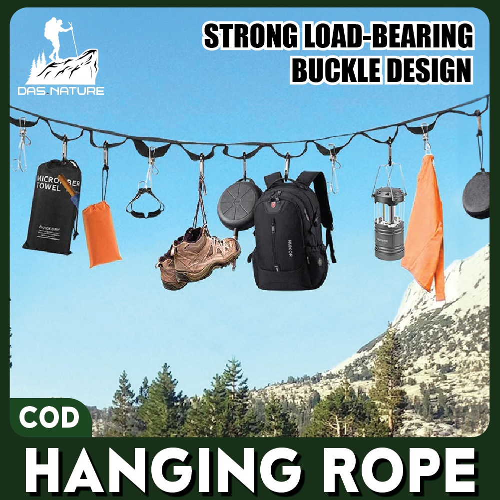 Camping Rope Hanging Lanyard Outdoor Flysheet Awning Tent Strap ...