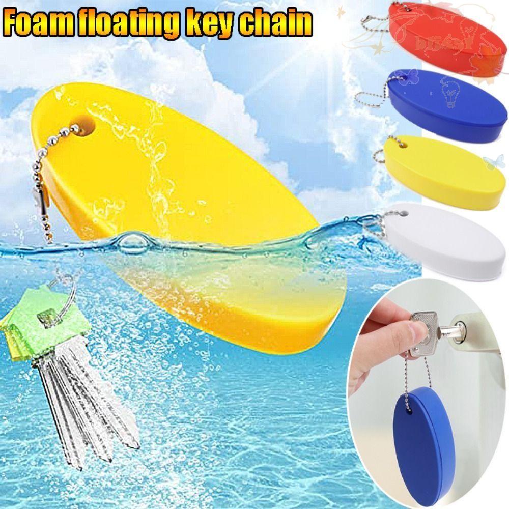 BLISS Foam Floating Buoyant Keychain, PU Anti-lost Buoy Surfing Keyring ...