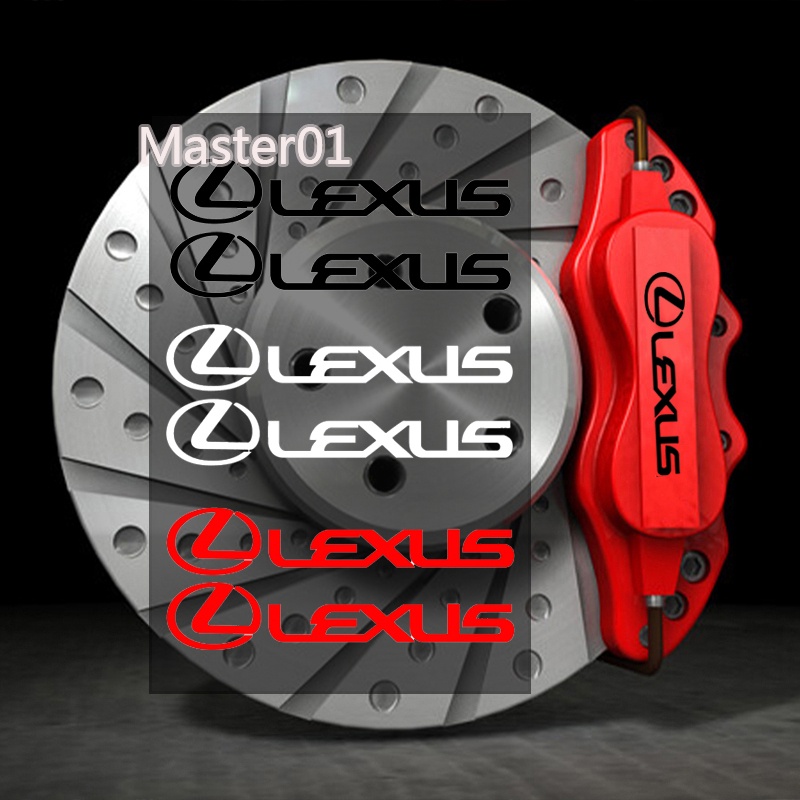 6PCS For Lexus IS200 ES250 GS300 GS350 Modified Vinyl Car Wheel Caliper