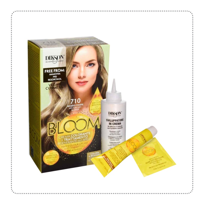 Dikson Bloom Hair Color 2 IN 1 Hair Dye Cream Pewarna Rambut (No