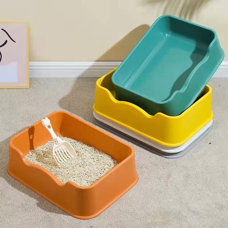 Cat Litter Box Oversized SemiEnclosed Cat Toilet Box Open Type Anti