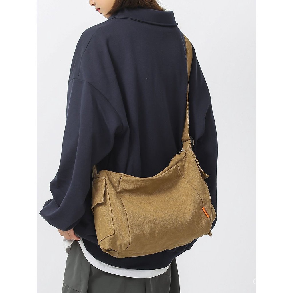 [G & M.my] Shoulder Bag Men Japanese Style 2023 New Style Simple Canvas