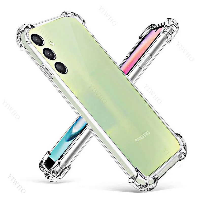 Samsun A24 Case for Samsung Galaxy A24 4G Transparent Hard Silicone ...