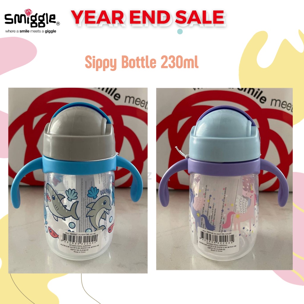 Smiggle Junior Up & Down Teeny Tiny Plastic Sippy Cup 230ml Bottle ...