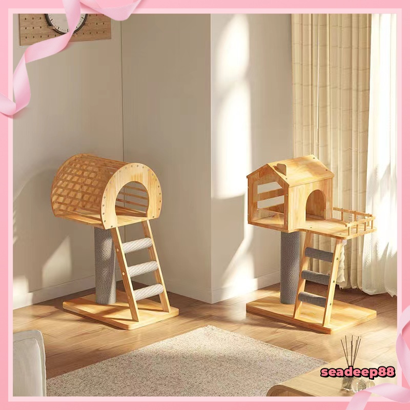 New Rumah Kucing Cat Tree Pet Condo Bed Scratcher House Tower Hammock