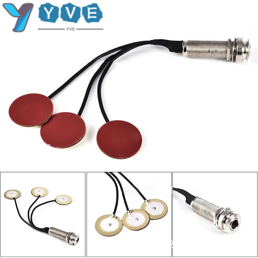 YVE Tail Nail Pickup Metal 3 Transducer Pickups Piezo Contact