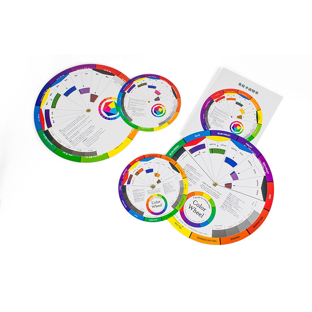 Multifunctional Color Wheel Card Tattoo Color Card Pigment Color ...