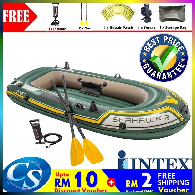 New SEAHAWK 2 INTEX 68347 2 Persons Kayak Rescue Fishing