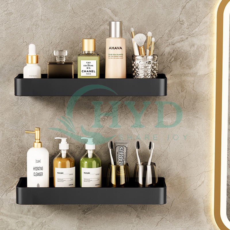 HYD Punch-free Bathroom Storage Rack with Free Combination Table Wall ...