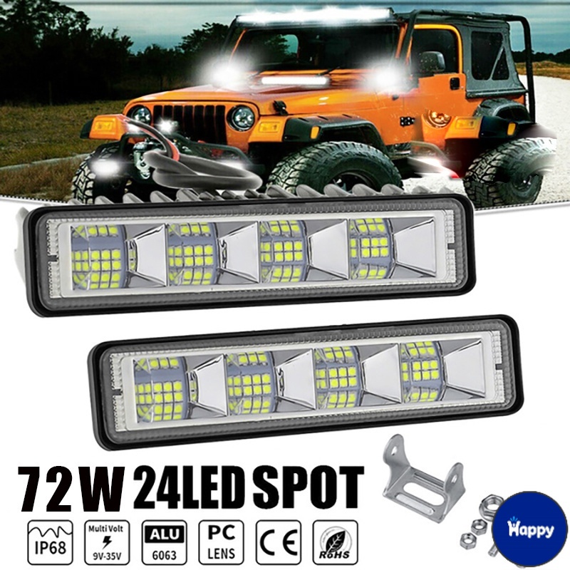 HS Work Light LED Lights Bar/72W Offroad 4X4 Spotlight 60V For Jeep ...