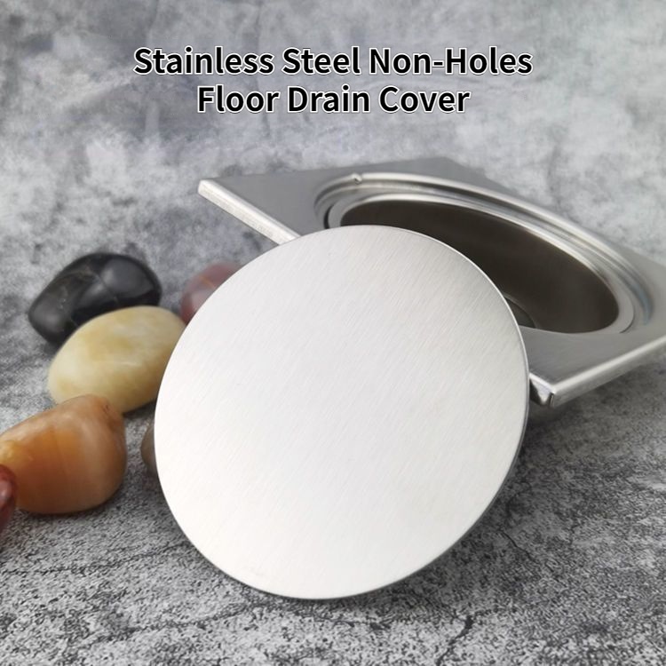 Zurn Square - 5 Floor Drain Strainer - Polished Brass Grate (Drain Cover Actual size 4 5/8