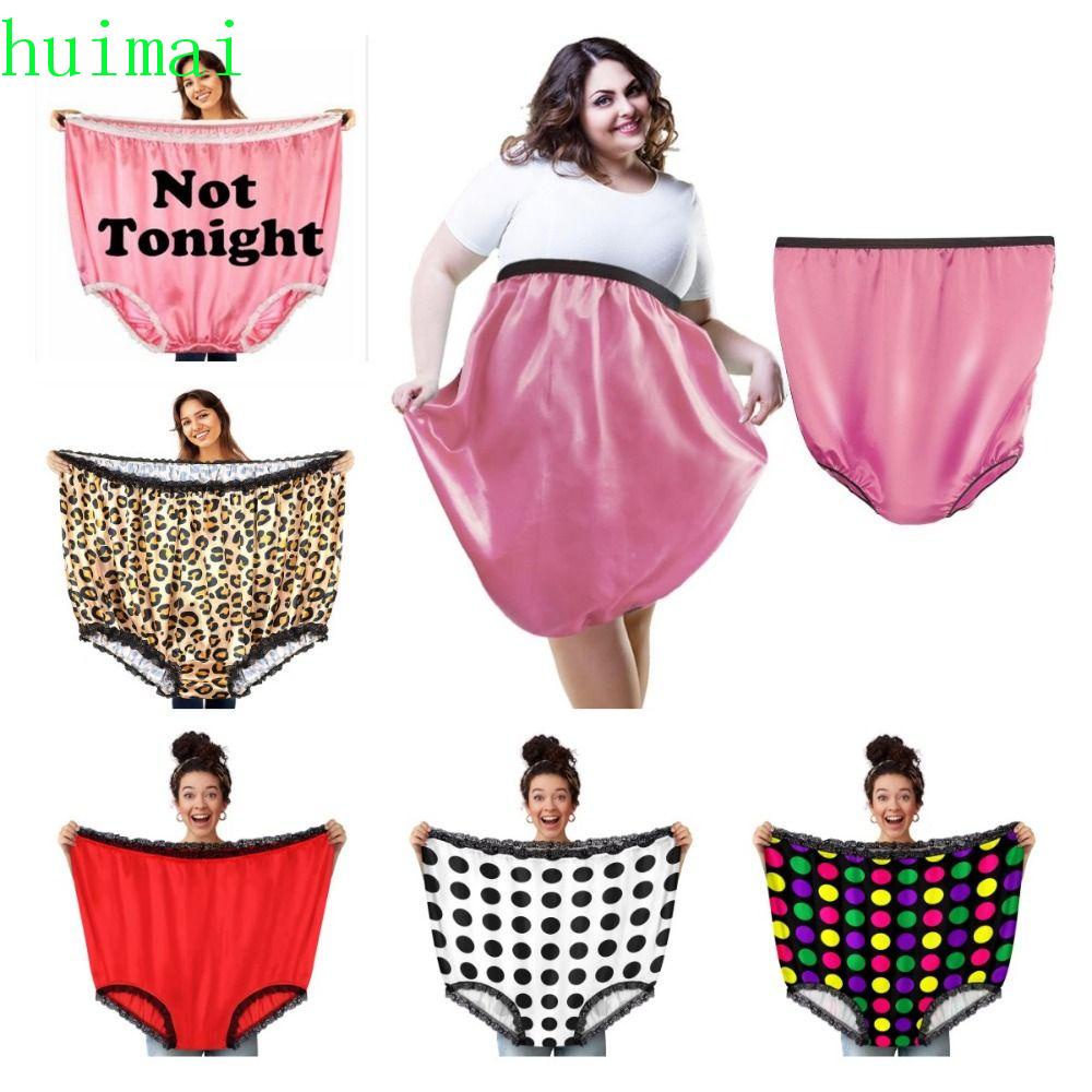 HUIMAI Granny Panties, Funny Colorful Gag Gifts, Joke Terylen Plus Size