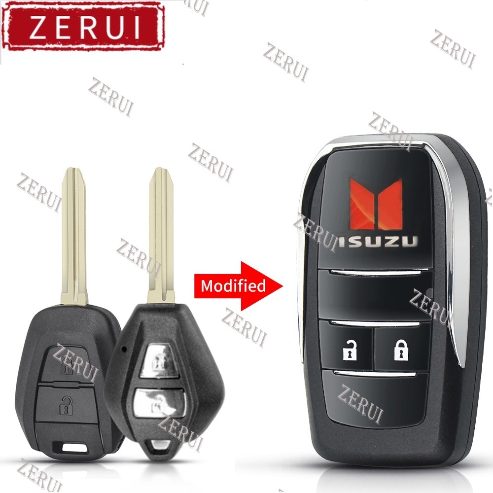 ZR For Isuzu dmax mux 2 buttons modified flip key shell replacement ...