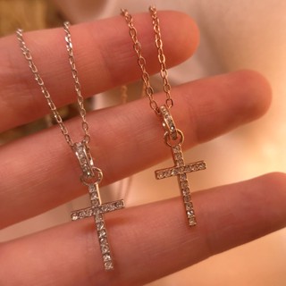 Women's swarovski cross on sale necklace