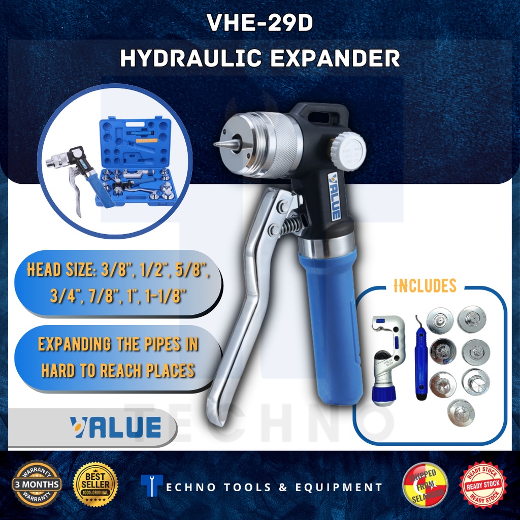 READY STOCK!! VALUE Hydraulic Tube Expander VHE29D Shopee Malaysia