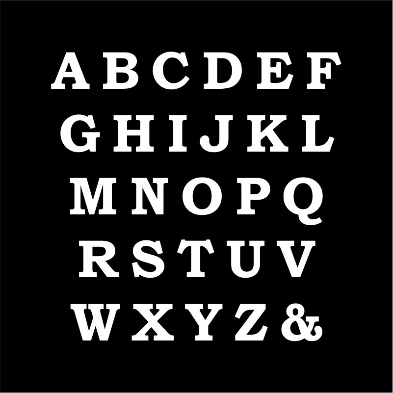 H20CM Weatherproof block lettering cut out lettering house number PVC ...