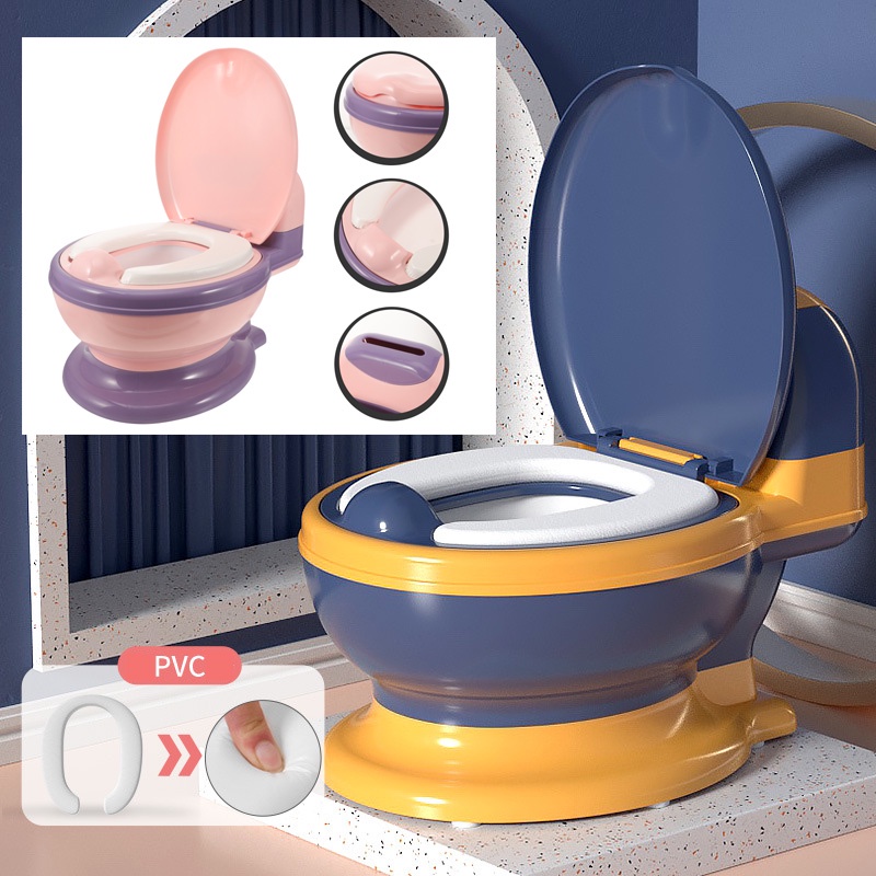 Potty Train Baby Toilet Children's Potty Toilet with Cushion Detachable