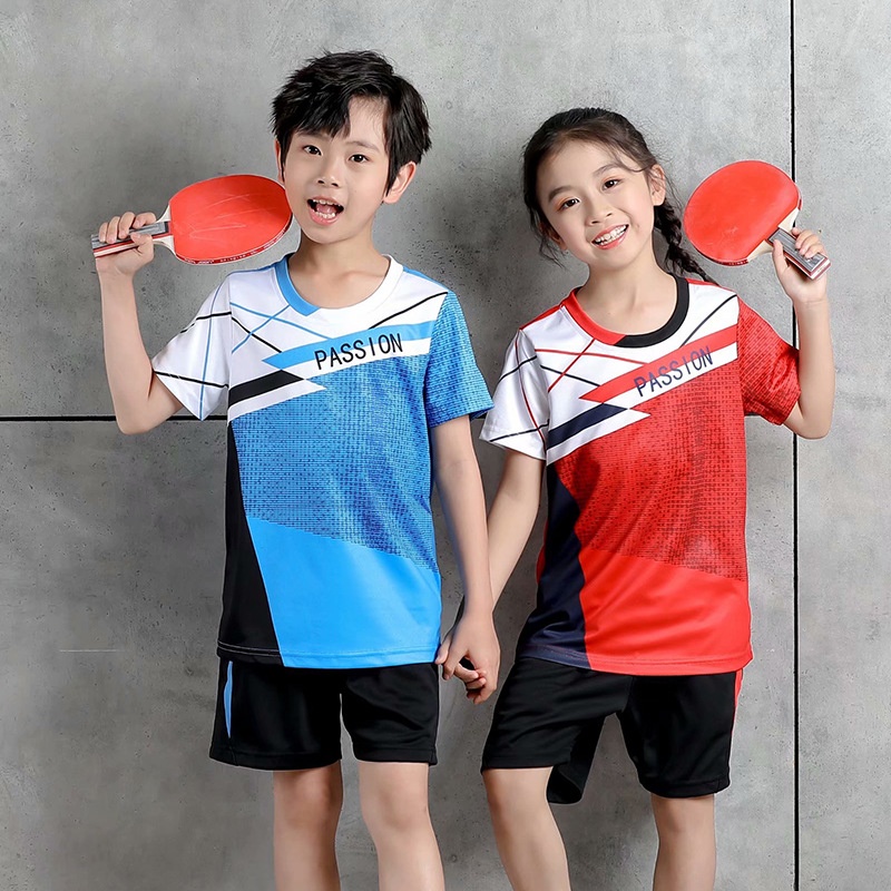 New Children's Men's Women's Table Tennis Uniform Sports Suit Quick