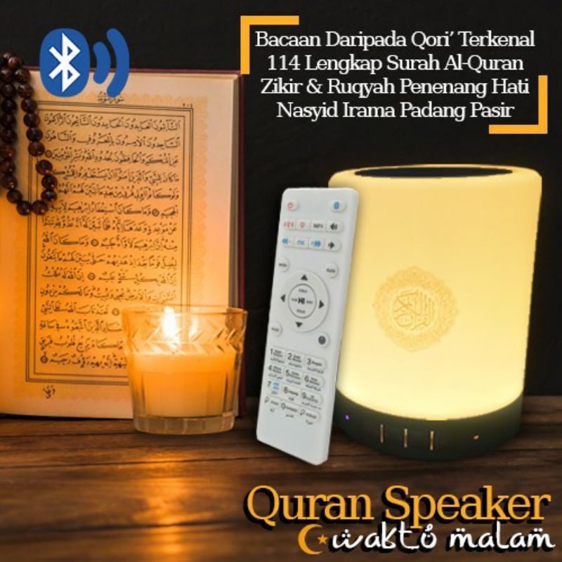 Radio Alquran 30 Juzuk Berlampu Radio Speaker Bluetooth Remote Radio ...