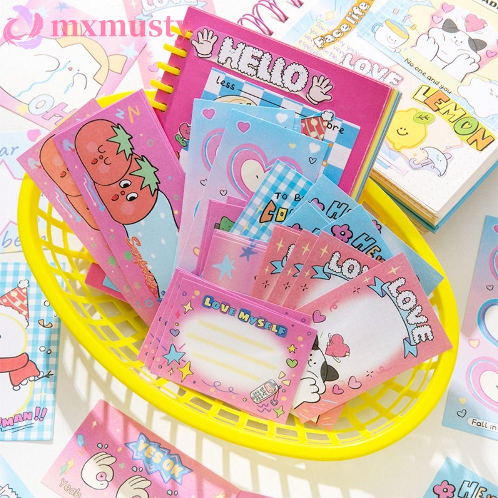 MXMUSTY Memo Pads Material Paper, To Do List Note Pads Decoration Paper