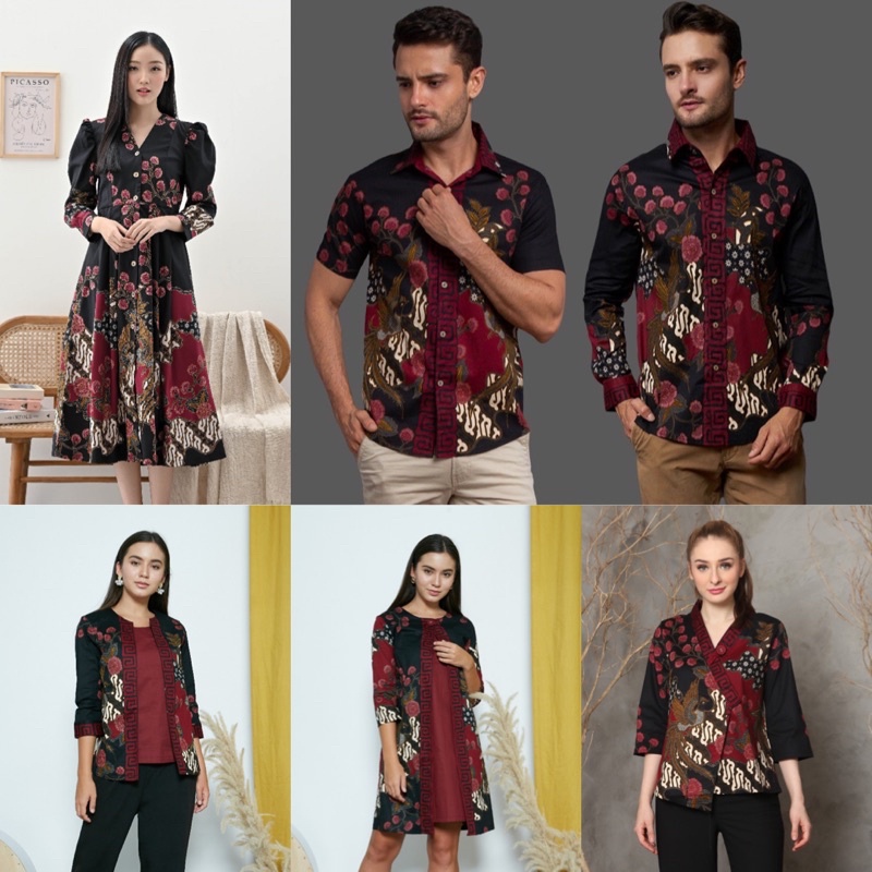 Couple Batik AAN Series / Couple Batik Clothes / Couple Batik Clothes ...