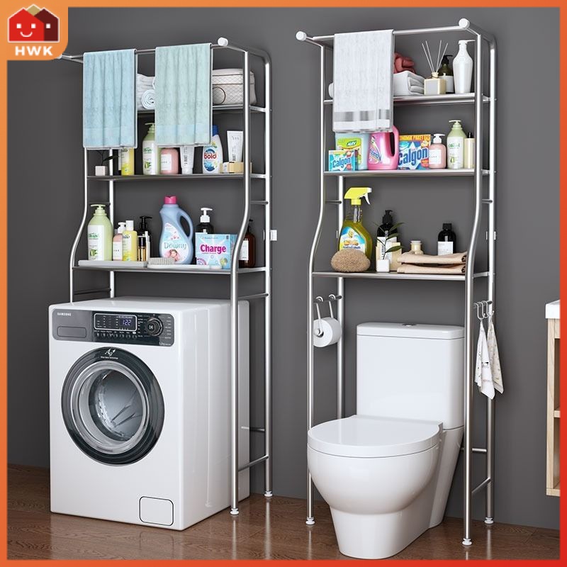 Toilet storage rack non perforated bathroom hook stainless steel ...