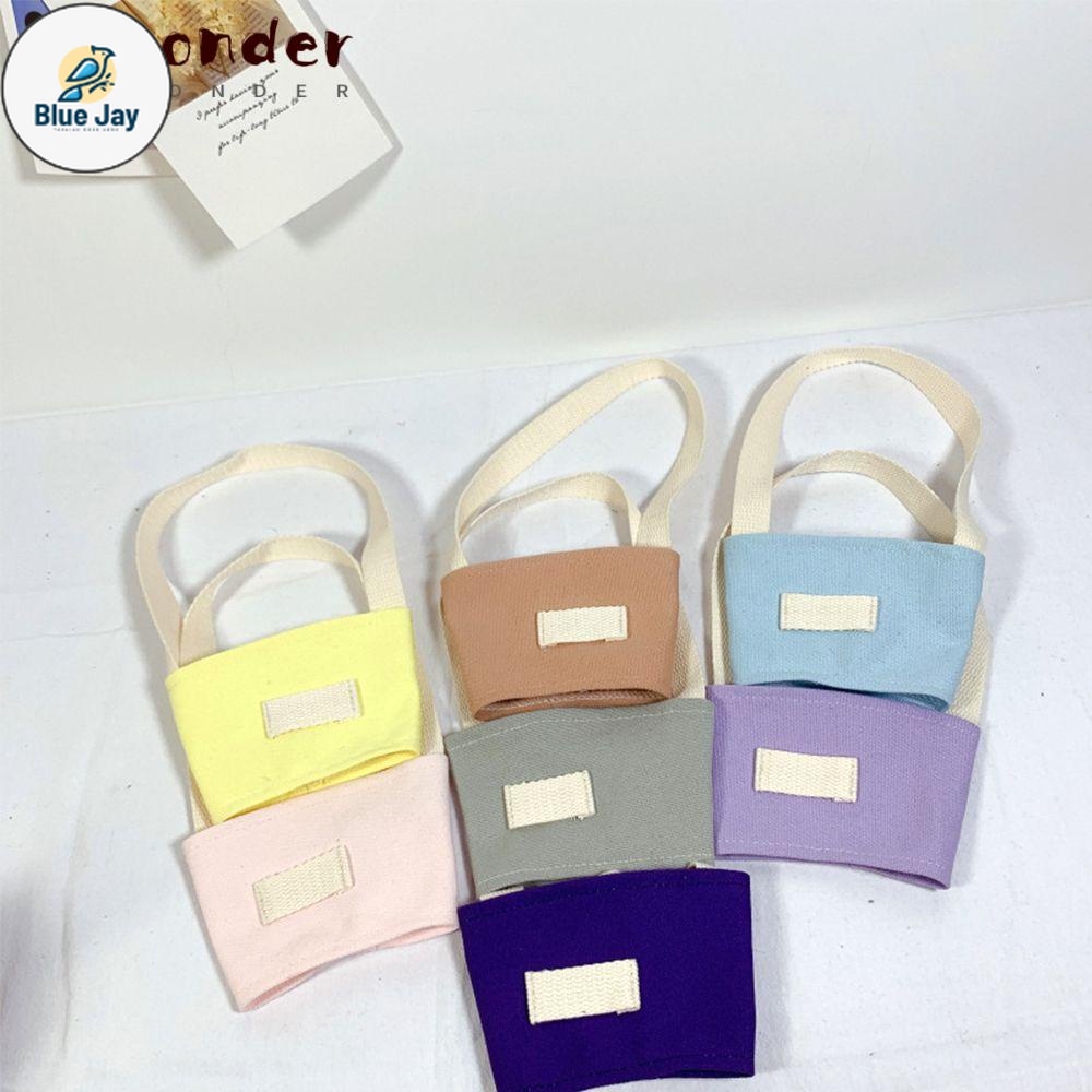 BJ Picnic Canvas Handbag with Handle Insulated Coffee Tea Mug Bag