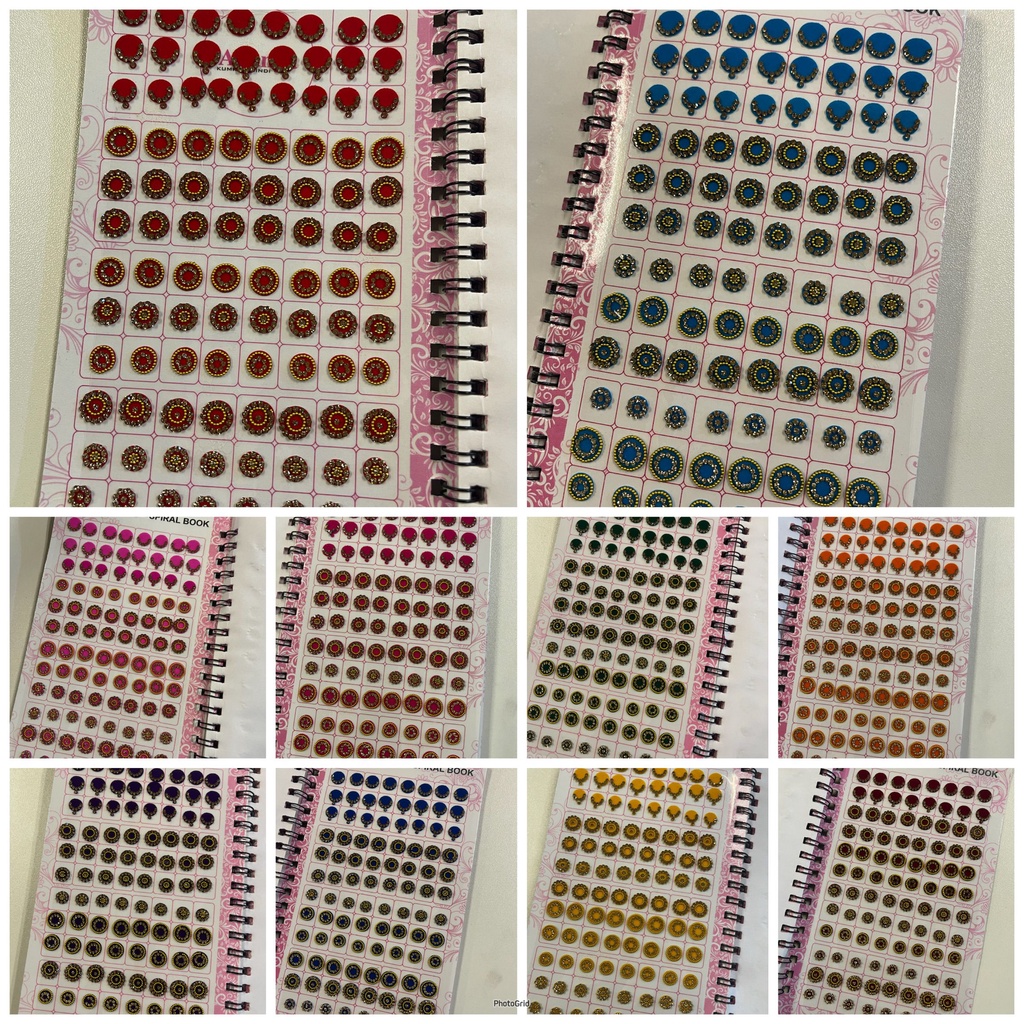 BD13 Bindi/ Pottu/ Sticker Pottu Booklet Ananya Fancy Stone Border