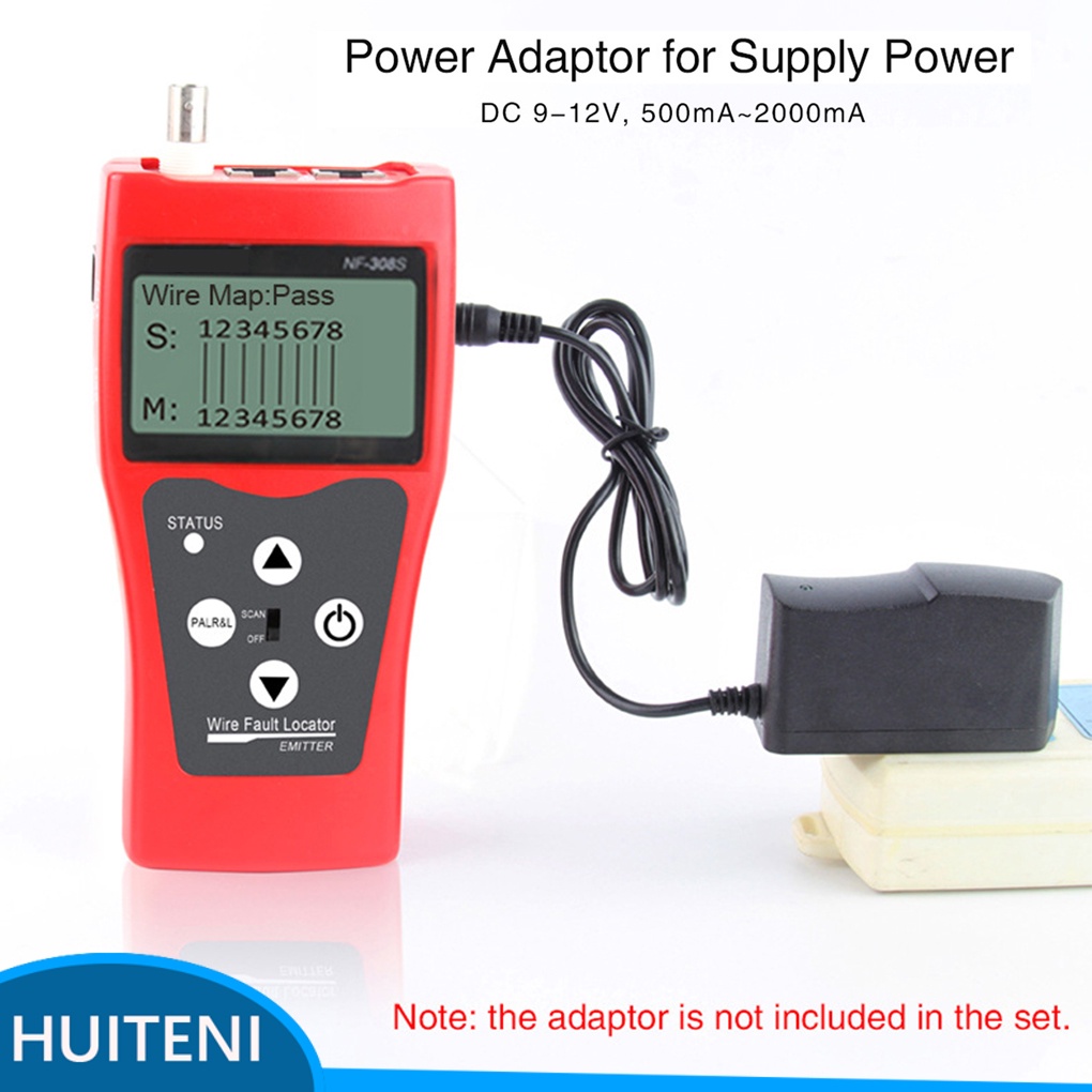 Display Cable Tester Portable Network Wire Tracker Length