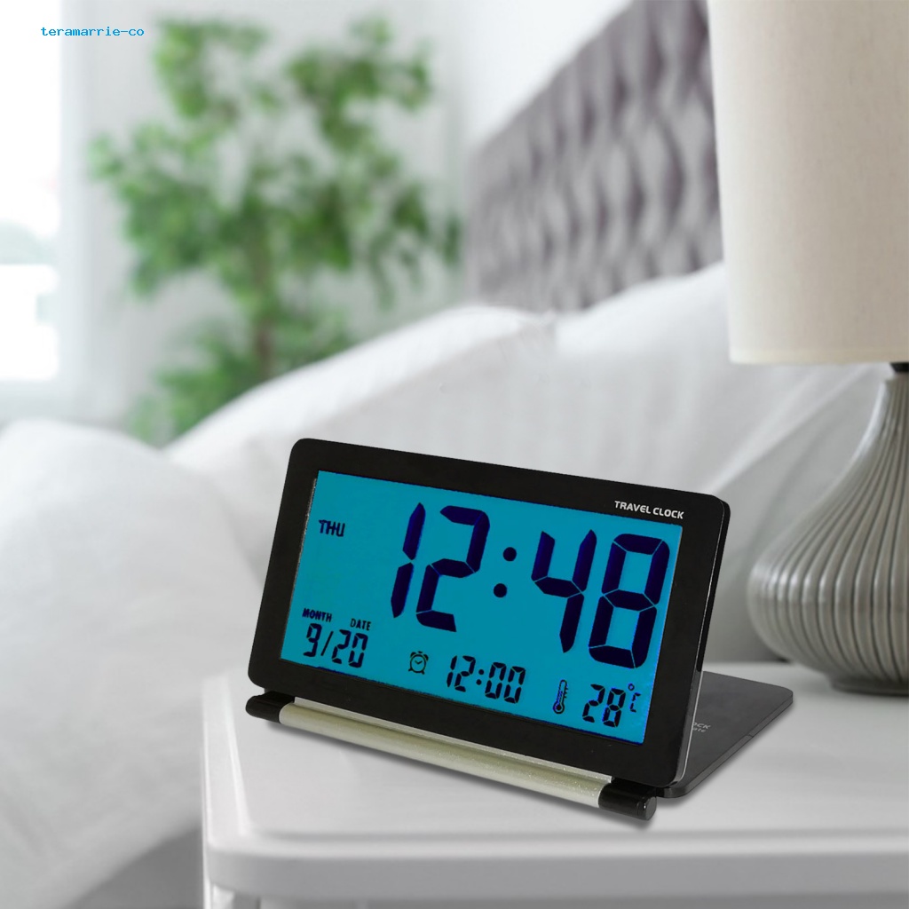 teramarrie.co Electronic Clock Foldable Digital Clock Portable Foldable