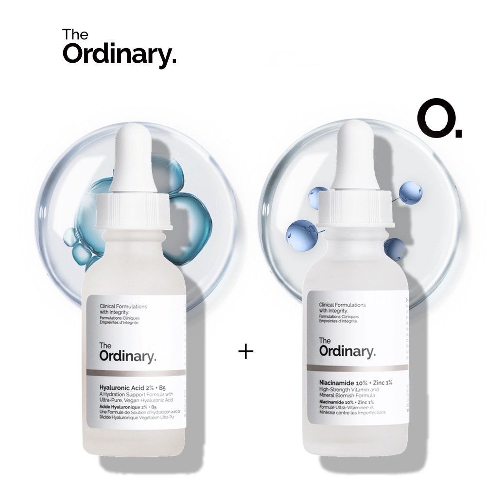 The Ordinary Acne Serum Whitening Set Hyaluronic Acid 2 + B5