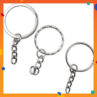 10-200pcs Keyring Blanks Key Chain 30mm DIY Key Ring Split Keyrings  Keychain