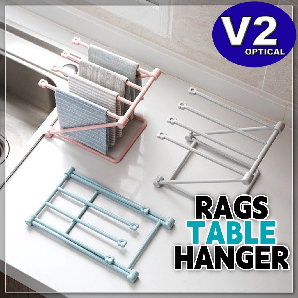 Foldable Vertical Rags Kitchen Towels Hanger Plastic Table Storage ...