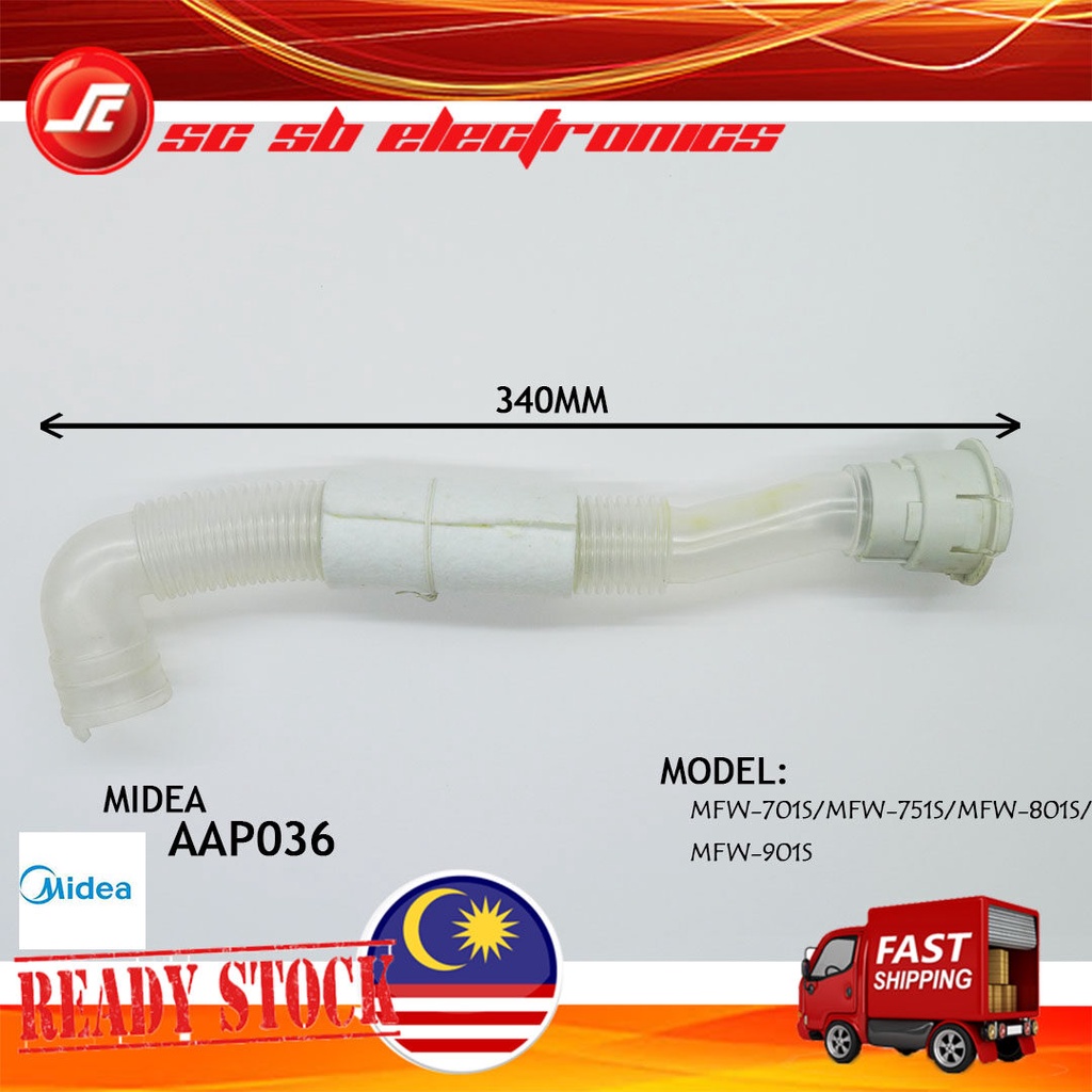 MIDEA WASHING MACHINE INNER PIPE DRAIN HOSE AAP036 ASSY INNER HOSE PIPE