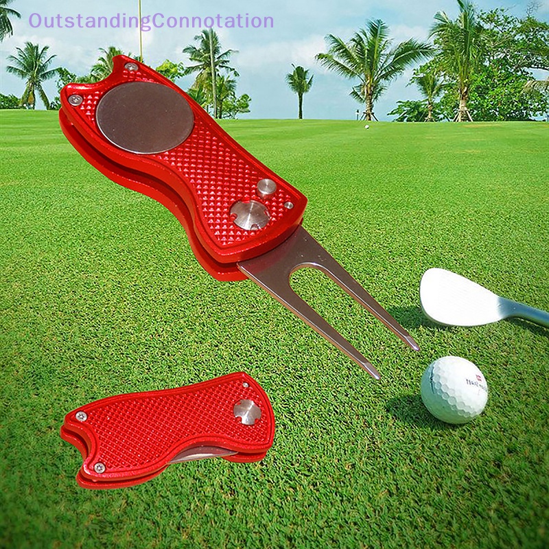 OutstandingConnotation New Metal Foldable Golf Divot Repair Tool With