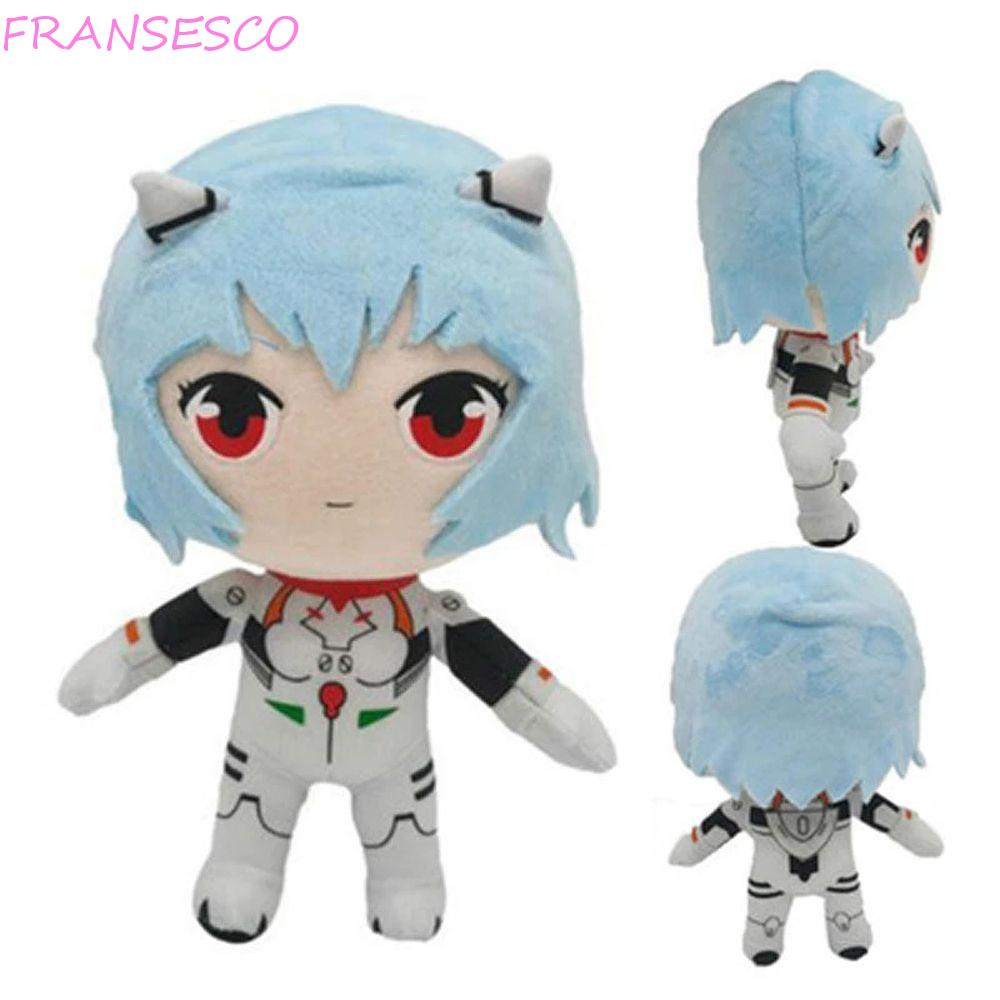 FRANCESCO Evangelion Plush Toy 20cm Kawaii Plush Doll Ayanami Rei ...