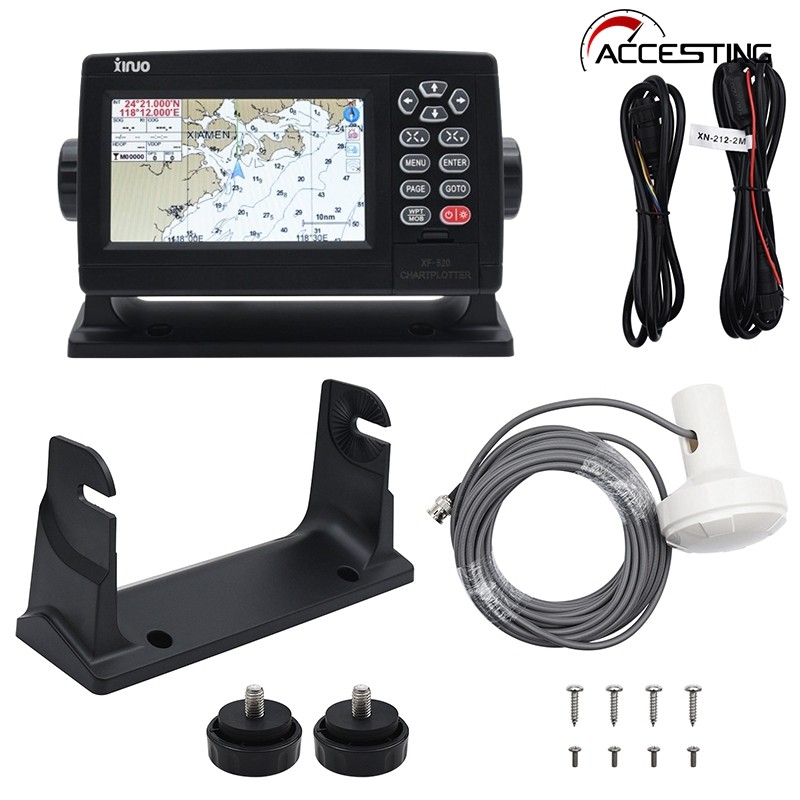 XF-520 5'' Marine Satellite GPS Navigator Color LCD Dual-Mode ...